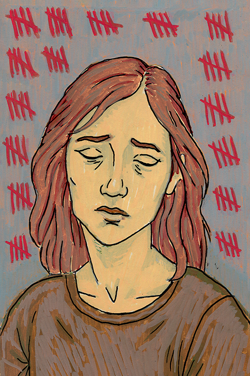 Man Only Counts His Troubles – 4x6 Art Print