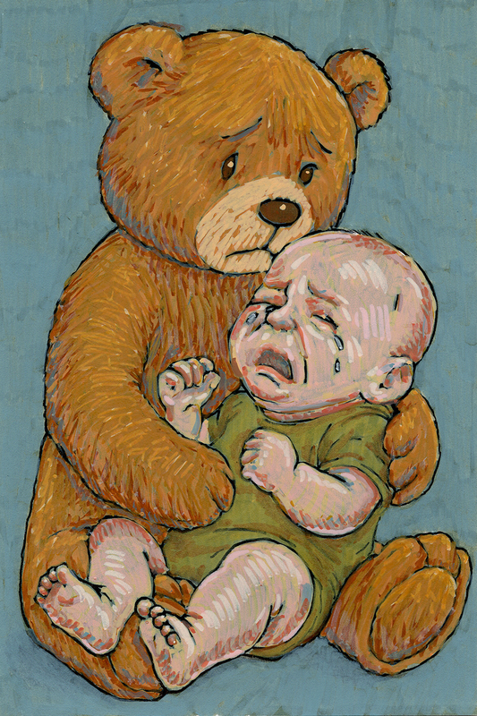 The Child Who Grew Up Too Fast – 4x6 Art Print | Inner Child, Self-Compassion, Emotional Healing